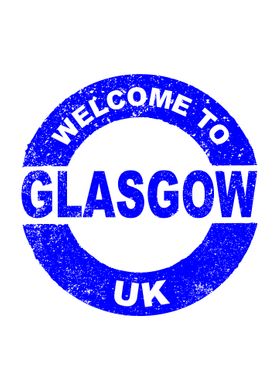 Welcome To Glasgow Stamp