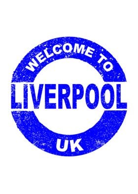 Welcome To Liverpool Stamp