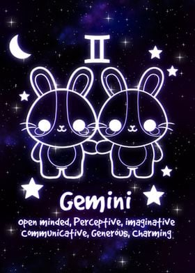 gemini kawaii zodiac sign