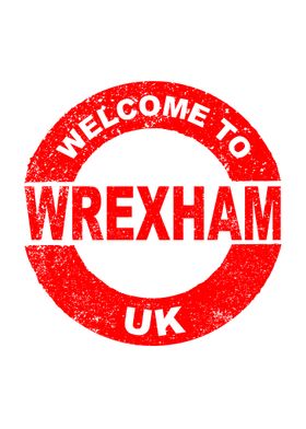 Welcome To Wrexham Stamp