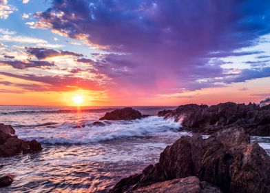 Sunset over Cape Town 