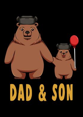 Dad Son Matching Bear