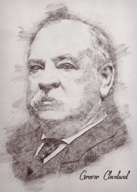 Sketch Grover Cleveland