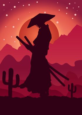 Samurai In Desert