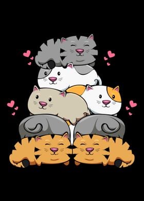 Cat Cats Purramid Pyramid