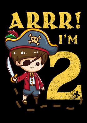 2nd Birthday Pirate Captai