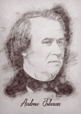 Sketch Andrew Johnson