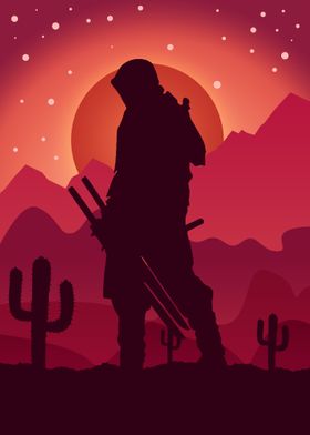 Samurai In Desert