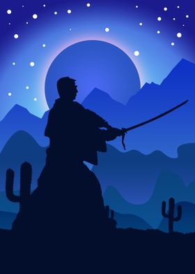 Samurai In Desert