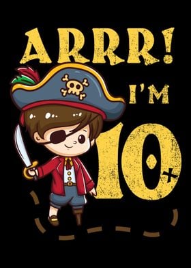 10th Birthday Pirate Capta