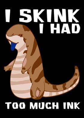 Blue Tongue Skink Pun Ink