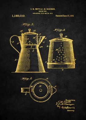 6 1916 Coffee pot patent