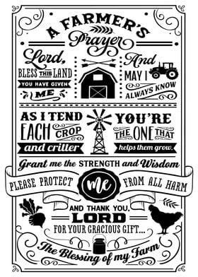 A Farmers Prayer Black