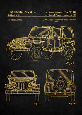 11 Jeep Wrangler Patent' Poster by Gloria Grant | Displate