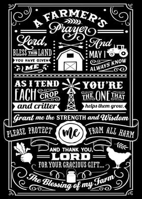 A Farmers Prayer Black