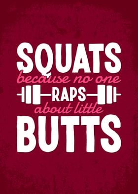 Squats Workout Gym Quote