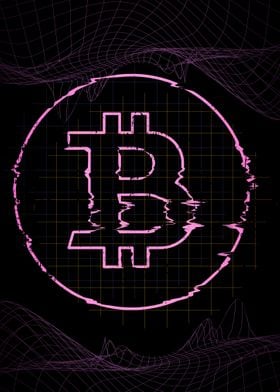 Bitcoin Glitch Logo