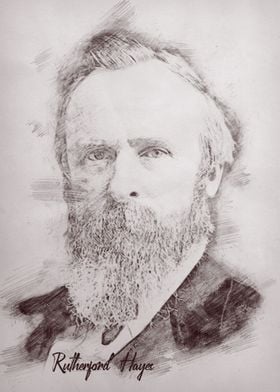 Sketch Rutherford B Hayes