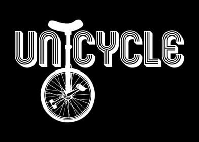 Unicycle Lettering Bike