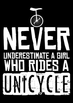 Unicyclist Girl Joke Cycle