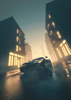 FERRARI AT DUSK