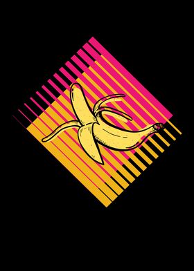 Banana Retro Fruit Fruit