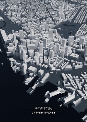Boston 3D City Map