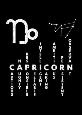 Capricorn Traits Apparel M