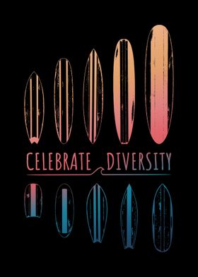 Surfer Celebrate Diversity