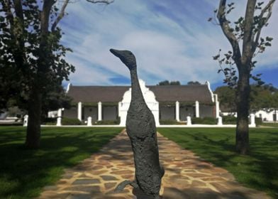 African Duck Sculpture