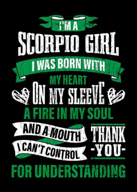 Scorpio Girl Apparel For G