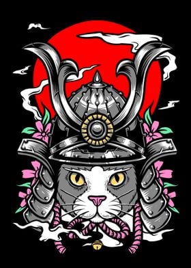 Samurai Cat Warrior