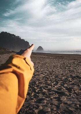 Oregon Coast Beach Sunset