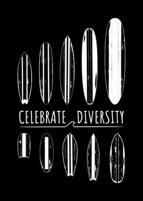 Surfer Celebrate Diversity