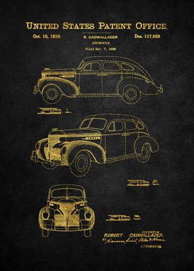 30 1939 Automobile Patent