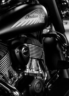 Black White Motorcycle