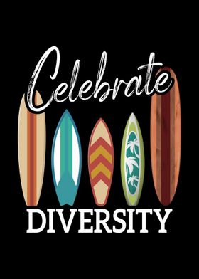 Surfer Celebrate Diversity