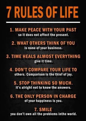  7 Rules Of Life