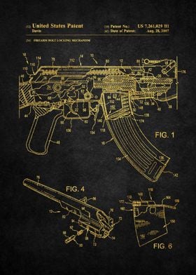 29 AK47 Rifle Bolt Lock 