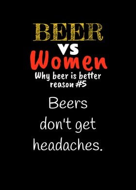 Beer Vs Women Headaches