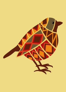 birds in geometric style