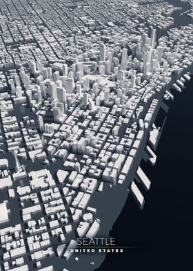 Seattle 3D City Map