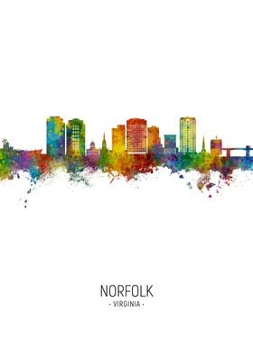 Norfolk Skyline Virginia