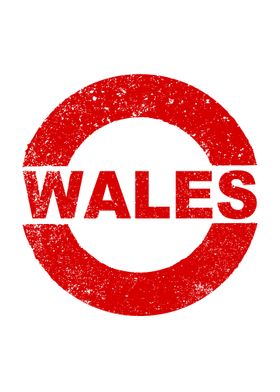 Rubber Stamp Wales Text