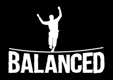 Balanced Slackliner Sport