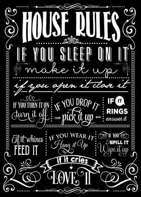 House Rules Black White