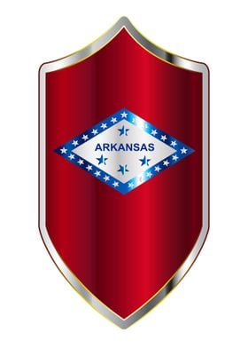 Arkansas State Flag Shield
