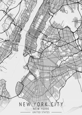 New York City NYC MAP