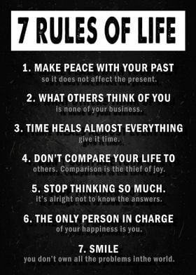  7 Rules Of Life