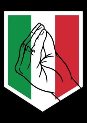 Italy Italian Heart Flag H